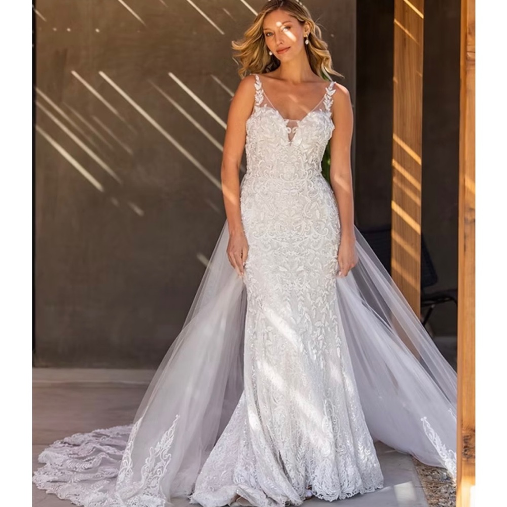 Callie by Jack Sullivan White Lace Wedding Dress
